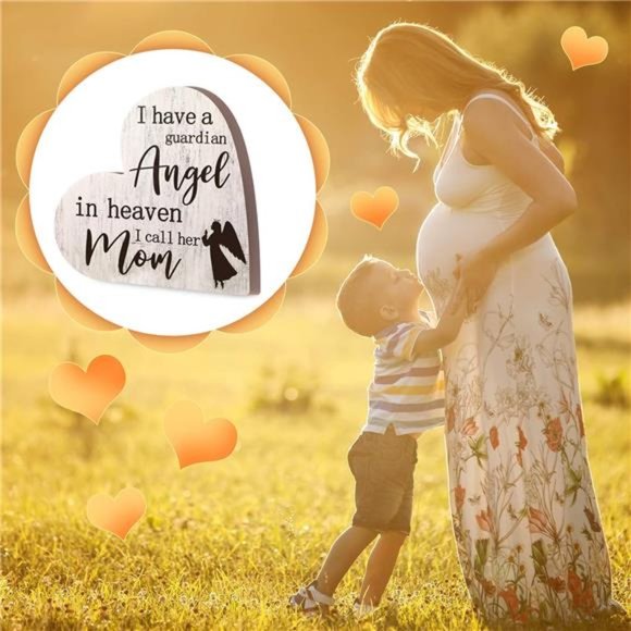 Gift Sympathy Memorial Decor Sign Mother's Day Memorial Sign for Loss of Mother - Picture 3 of 5